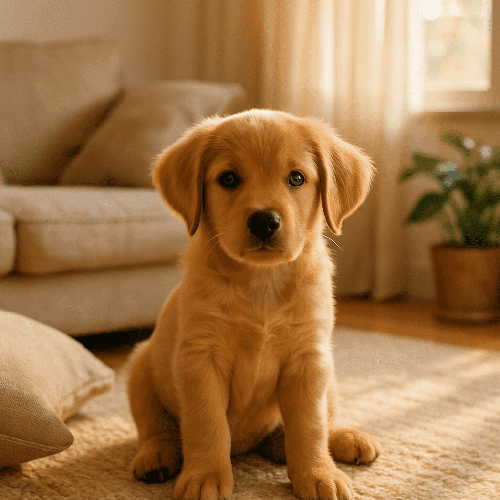 PuppyLaunch featured image – 12 Week Old Puppy Stopped Sleeping Through the Night? What to Check First Young puppy resting in a cozy home environment with natural light.